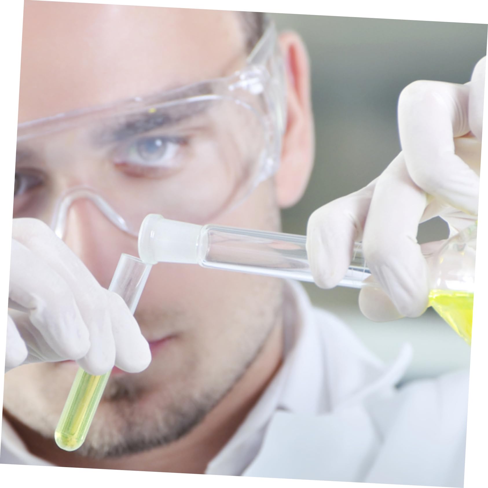 Provette da Centrifuga da Laboratorio 20ml Tappi, in Plastica Pp Leggera, Fondo Tondo, 100 Pezzi per Esperimenti Scientifici e Conservazione Liquidi