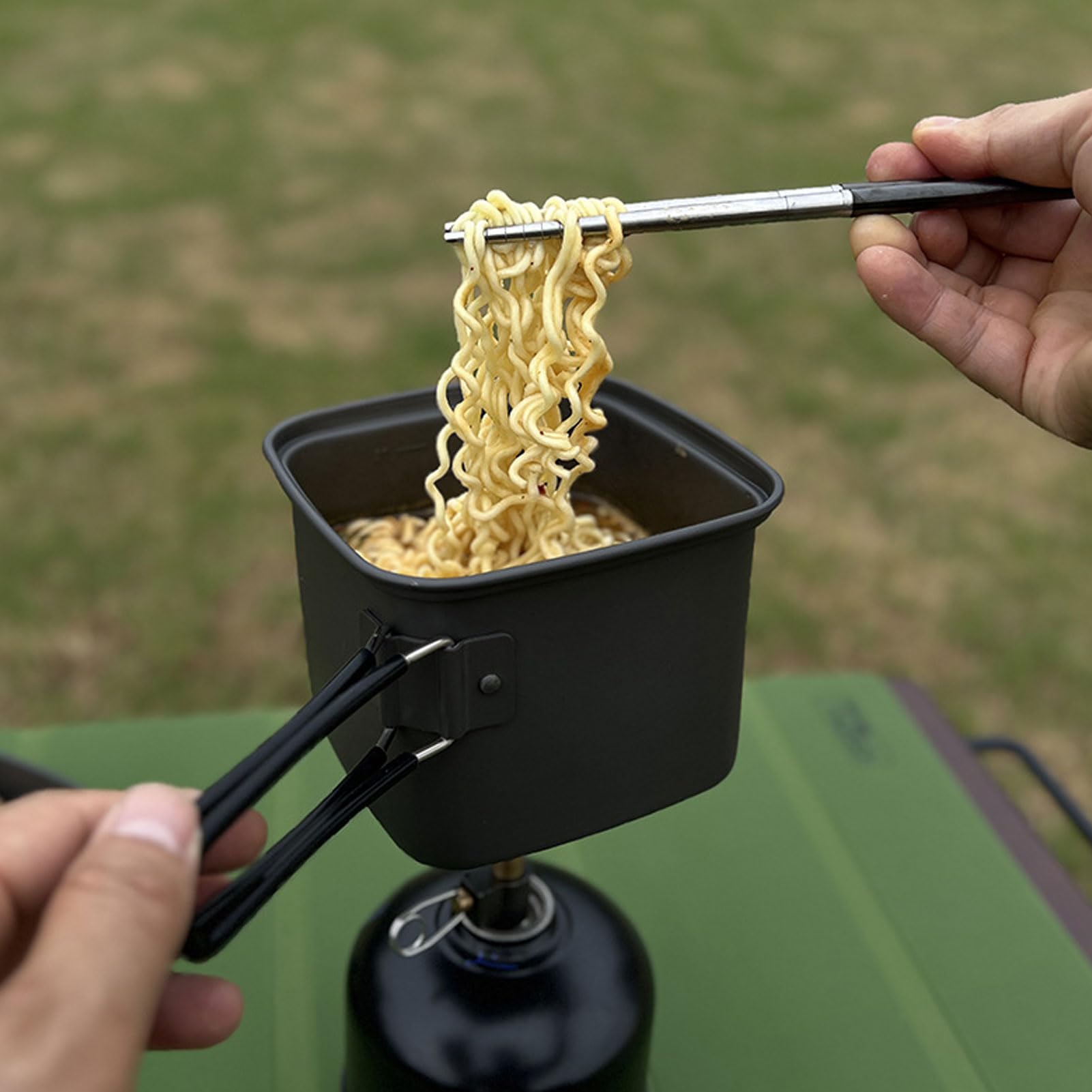Irfora Set da Cucina da Campeggio Portatile Pentole Pieghevoli Esterno
