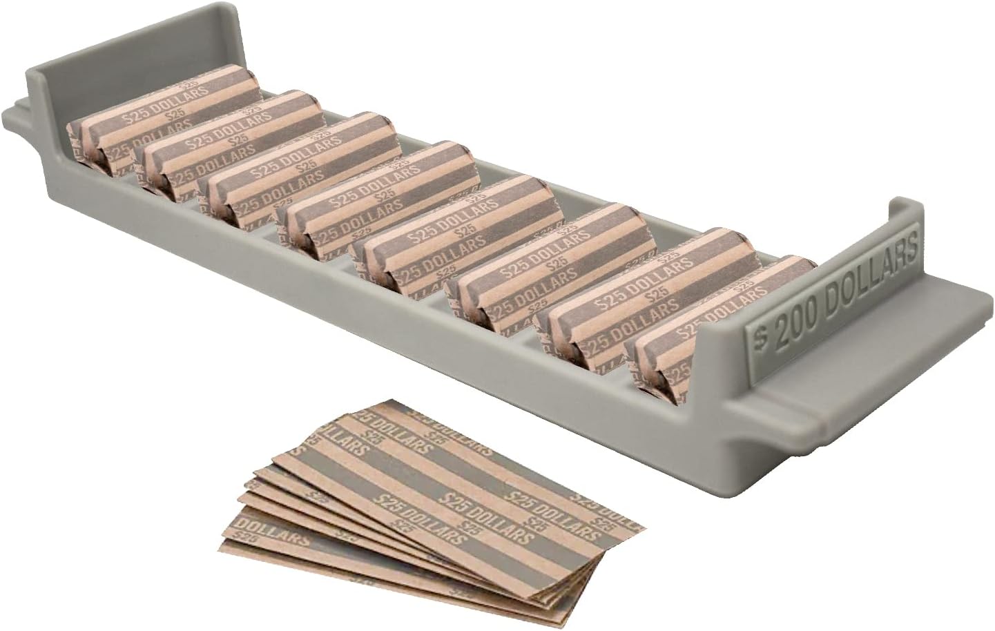 Nadex Rolled Dollar Coin Storage Organizer Tray with