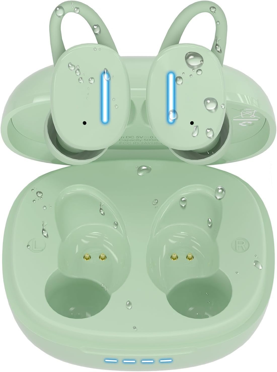 Wireless Earbuds IPX8 Waterproof Touch Control, Bluetooth 5.3 in Ear Headphones with Charging Case, TWS Headset for Phone,Samsung,Android, Sport and Workout Deep Bass Microphone Earphones