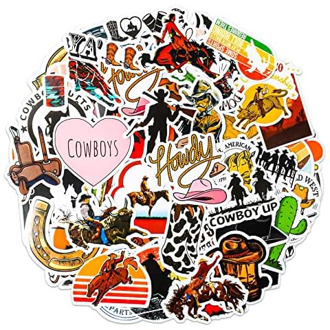 Pegatinas de Vaquero del Oeste HOMICO Cover