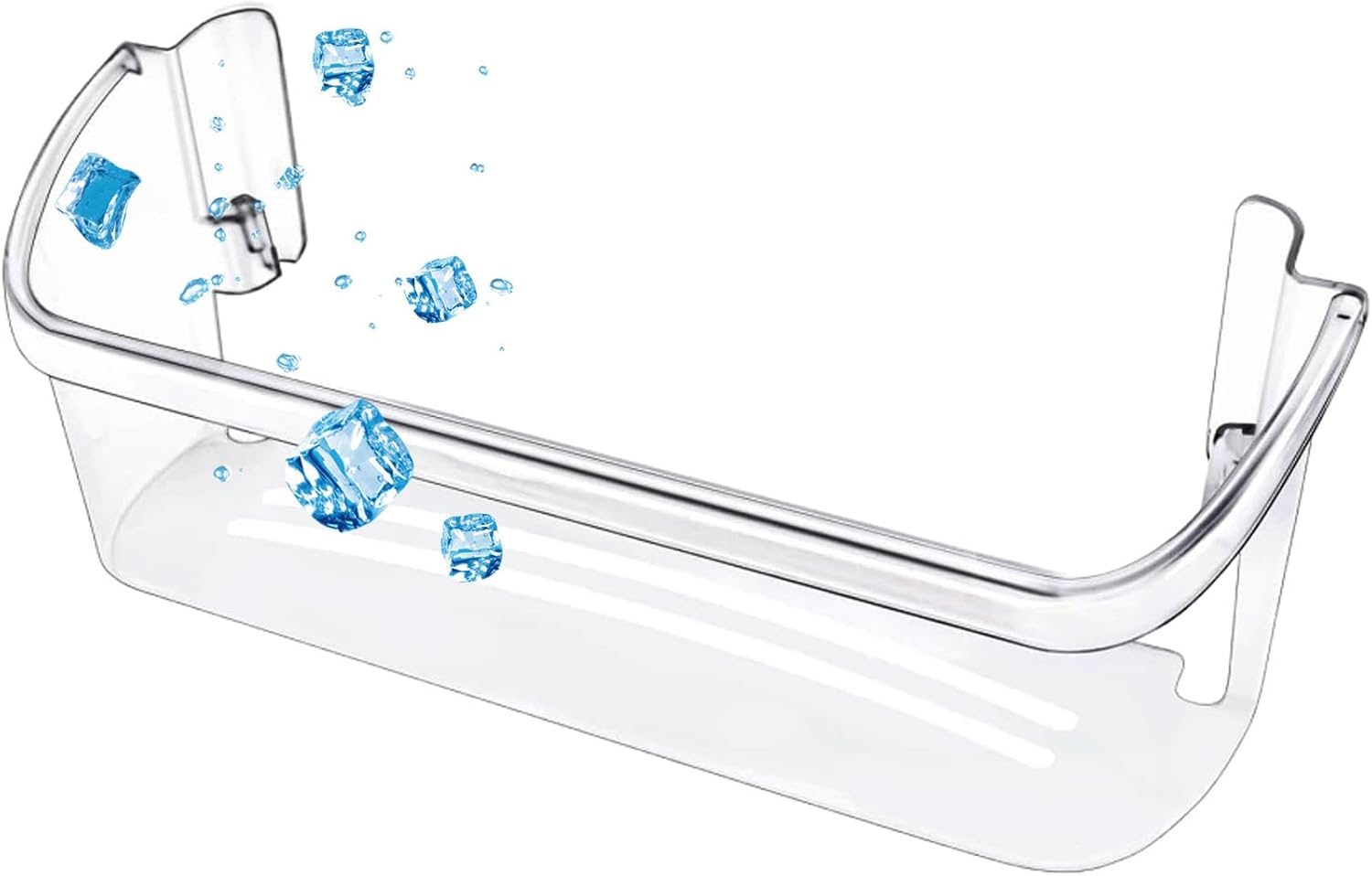 UPGRADED 242126602 Refrigerator Door Bin Shelf Replacement for Frigidaire Electrolux Refrigerator Door Shelf Bin Bottom 2 Shelves - Side Shelf Rack Parts AP6278233 PS12364199 4547407