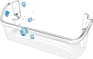 UPGRADED 242126602 Refrigerator Door Bin Shelf Replacement for Frigidaire Electrolux Refrigerator Door Shelf Bin Bottom 2 Shelves - Side Shelf Rack Parts AP6278233 PS12364199 4547407