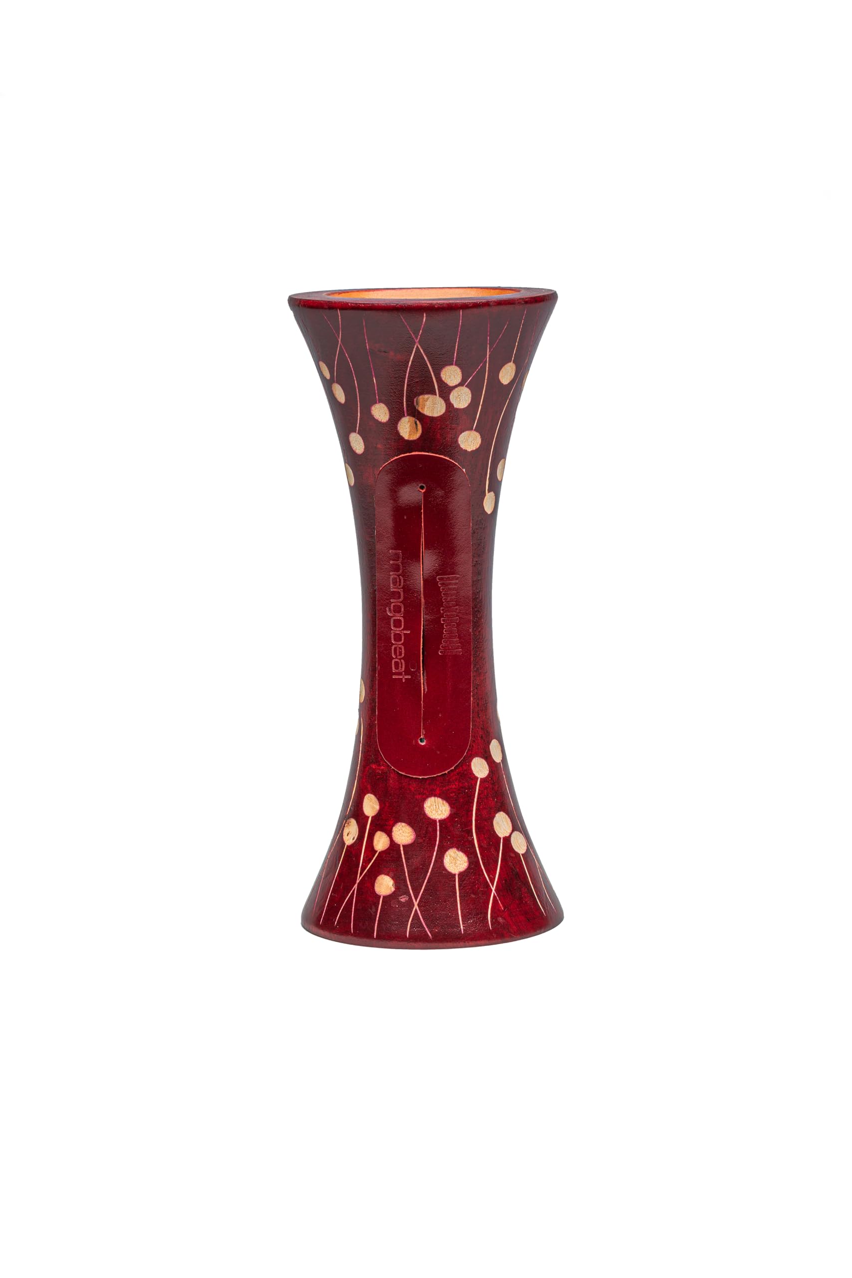 mangobeat® - Enceinte écologique et Universelle en Bois - Amplification de Tous Les Smartphones sans électricité - «Bordeaux Perle 25 cm
