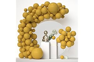 Double Stuffed Yellow Balloons: Elevate Your Celebrations with Our Vibrant Garland Kit