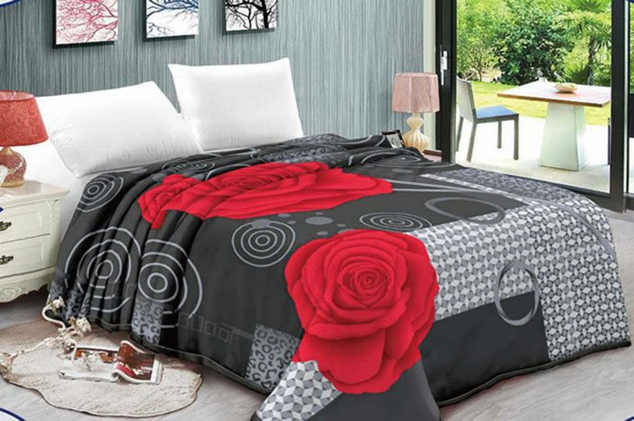 BESCH Manta para Cama Doble Capa de Raschel Alta Densidad 220x240cm - Manta Extra Grande de Invierno Suave y Acogedora, Manta Cubrecama Multiuso (Rosa)