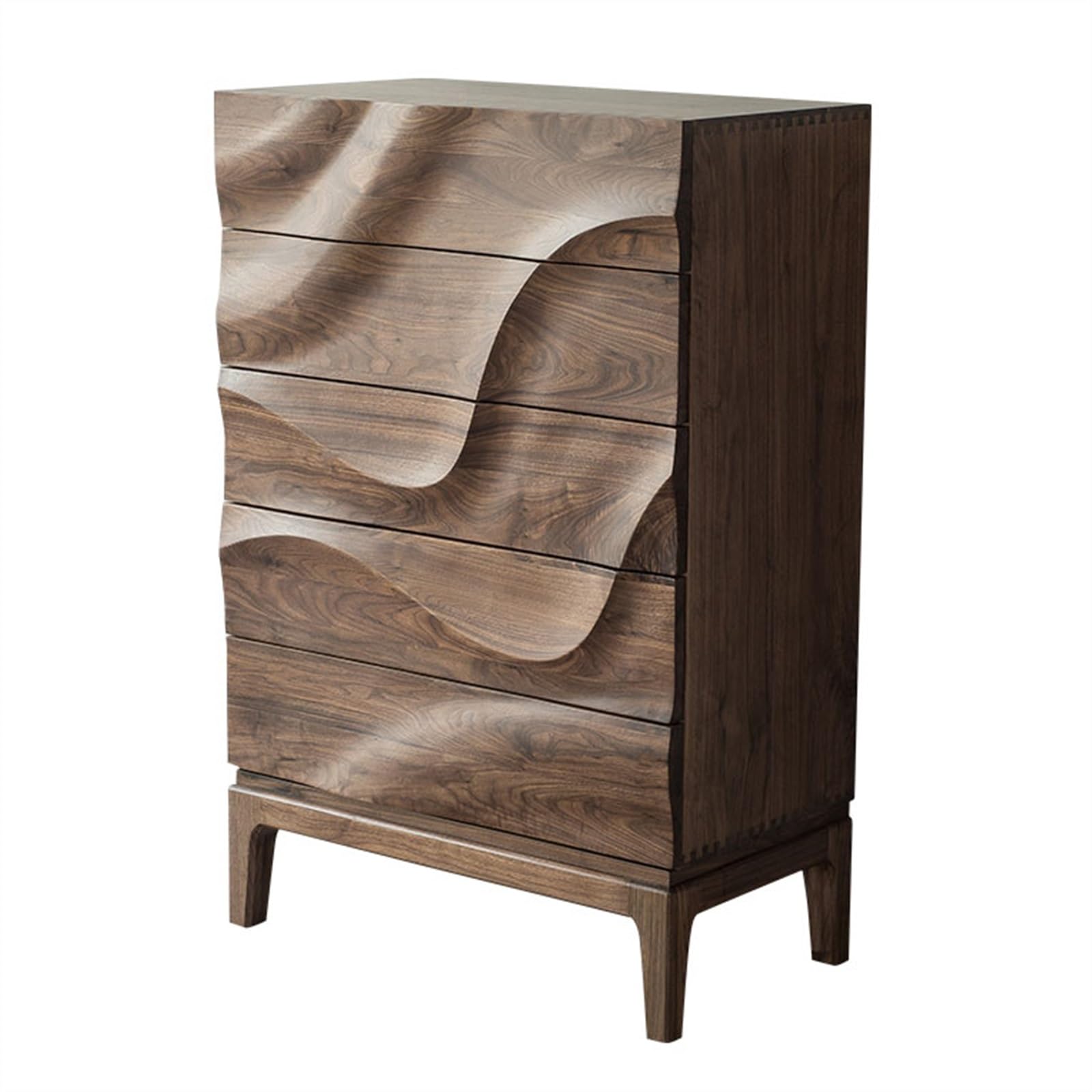 Dh2yjnbf3 One Color Bedroom 5 Drawer Storage Organizer Tall Wide Dresser Black Walnut Chest Of Modern Bedroom Drawers Full Solid Wood Storage Organizer