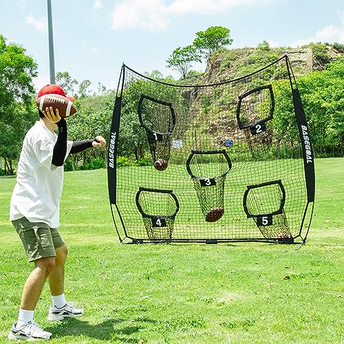 image for BaseGoal Football Nets for Throwing,Football Target,Quarterback Traini
