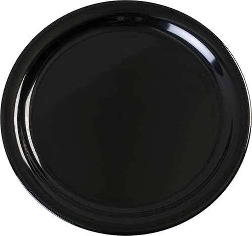 Carlisle KL20003 Kingline - Platos llanos, juego de 48 (9 pulgadas, melamina, negro, NSF)