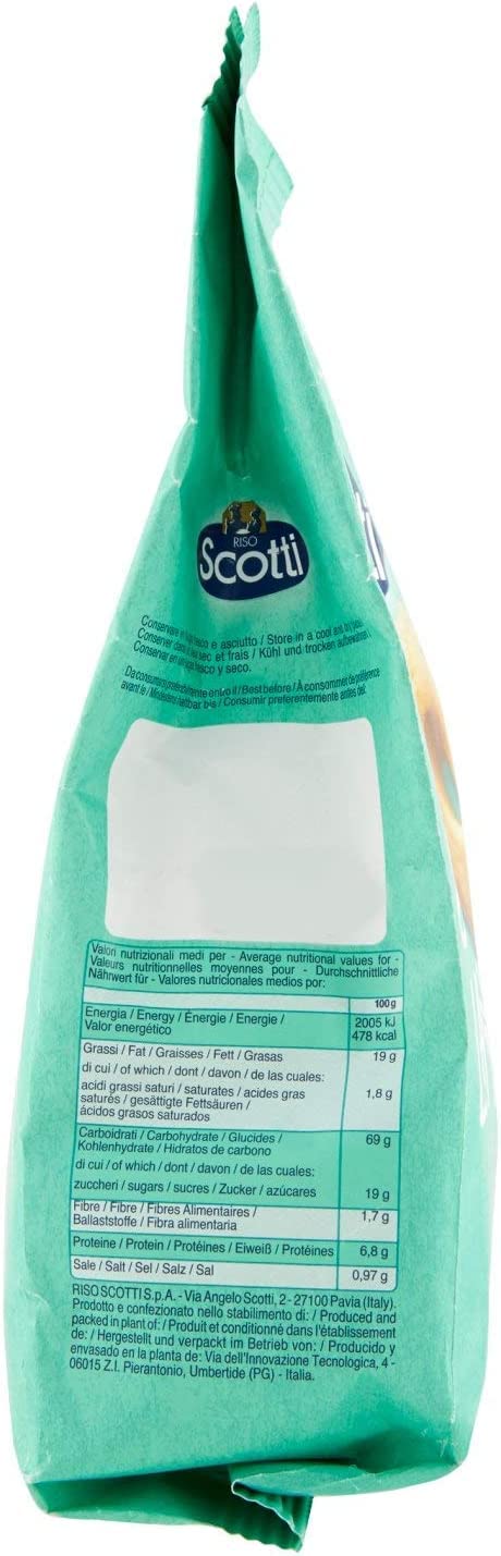 12 x galletas Scotti con arroz sin lactosa (libre de latosa) 350 g [12 paquetes]