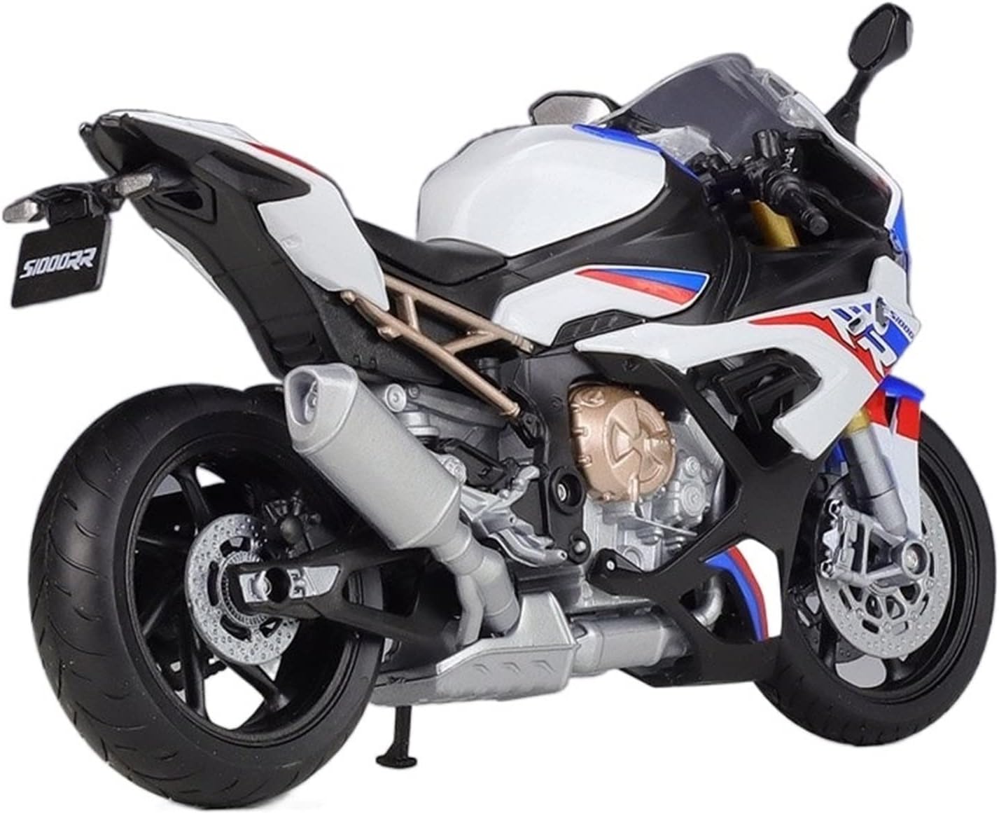 HTASFCI Motorcycle Model for BMW S1000RR 2021 1:12 Alloy Sports Motorcycle Model Die-cast Metal Locomotive Street Racing Model Collectible Gifts(Blue)