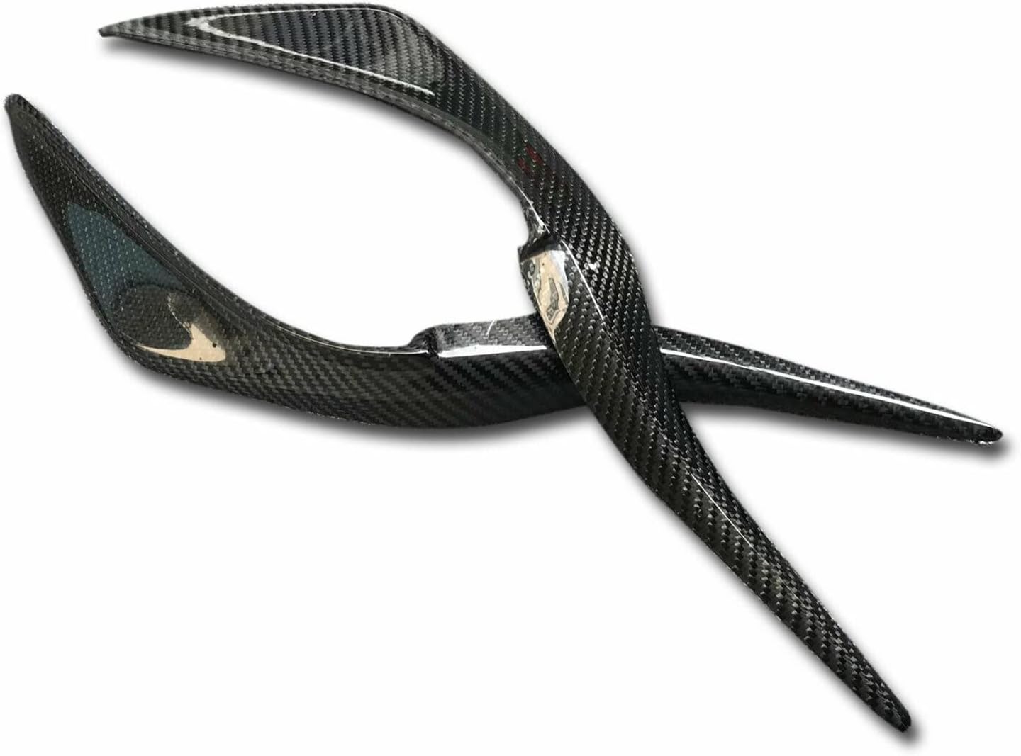 Car Headlight Eyebrows Eyelids Trim For Lexus IS200t IS250 IS300 IS350 2013-2016 Black