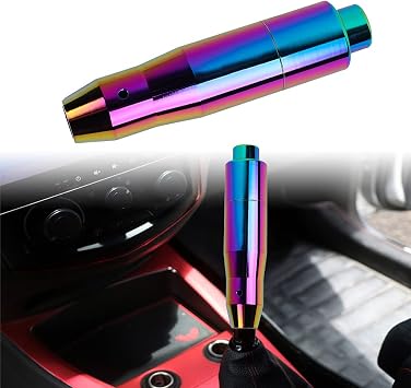 JDM Universal NEO Chrome Aluminum Automatic Stick Gear Shift Knob Lever Shifter