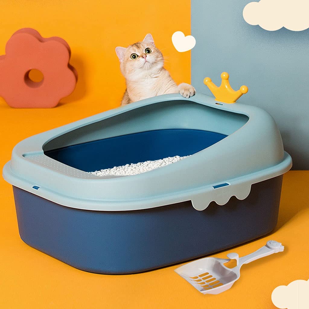 Cajas de Arena Caja de Arena de Gato de Gato de Gato de Gato Grande Espacial Espacio para facilitar la Limpieza Arenero ​Gatos (Color : B)