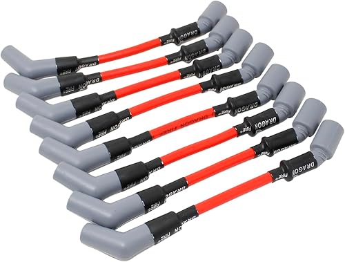 Miniatura 2 de DRAGON FIRE PERFORMANCE - Juego de cables de bujías Ultra Low de 0.394 in, 40 ohmios per ft. Serie Pro para Chevrolet GM GMC Chevy LS LSX LS1 LS2
