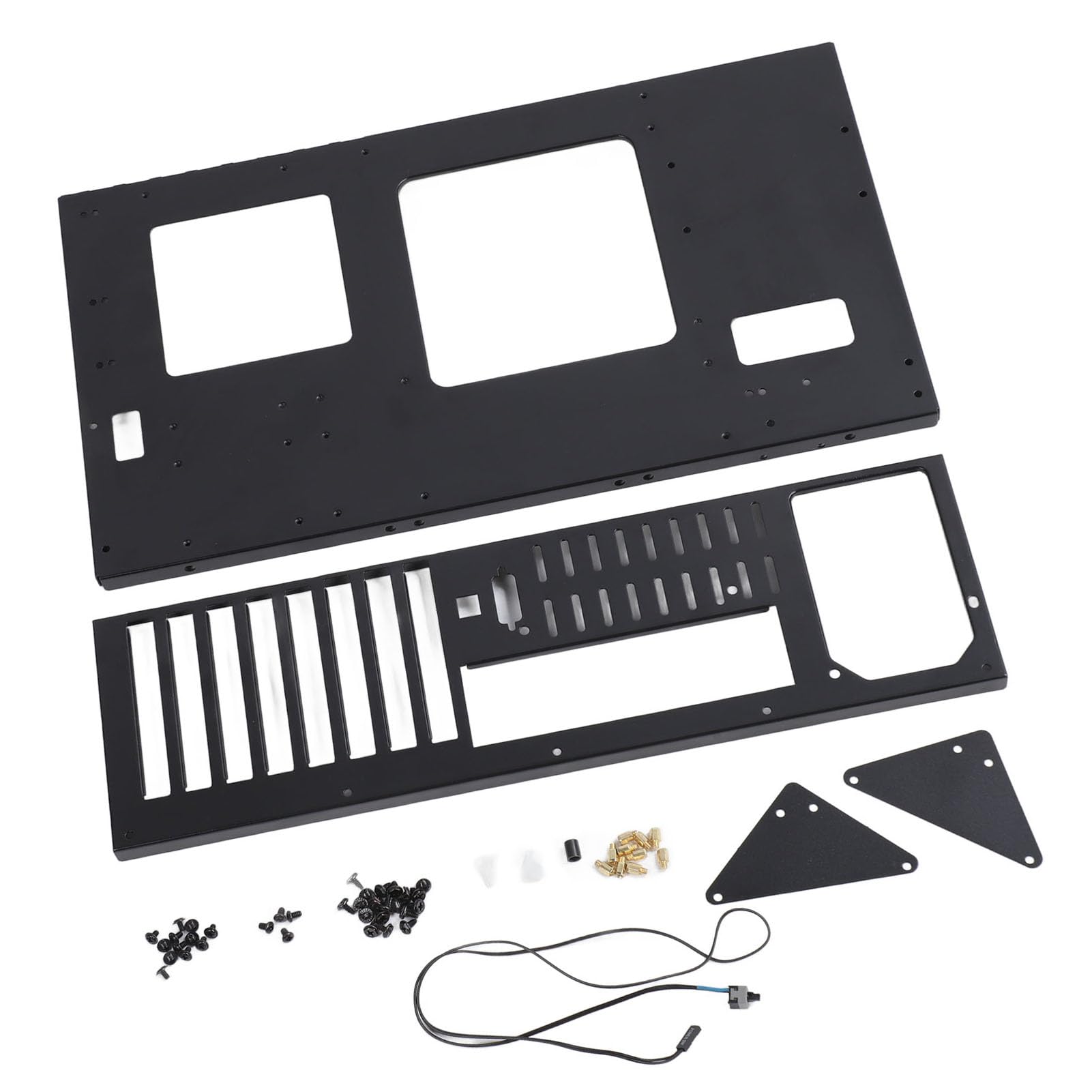 Obudowa Komputera do Gier DIY, Otwarty Stojak na Obudowy do Płyt Głównych ATX/M-ATX/ITX, Szerokie Rozpraszanie Ciepła, Obsługa Płyty Głównej z Dwoma Serwerami X79 X99