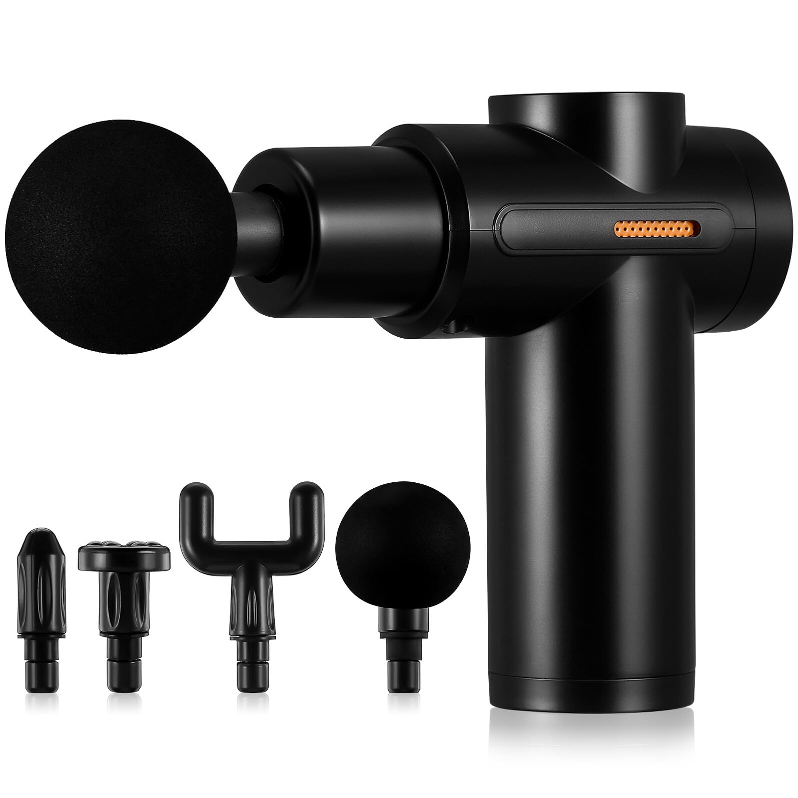 Anneome Mini Masajeador de Percusión Portátil USB con 4 Cabezales, Motor de Alto Torque y Batería de Larga Duración para Relajación Muscular Profunda