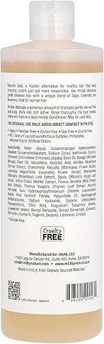 Miniatura 2 de Mild by Nature (Nature's Gate), Champú de hierbas para cabello normal, 16 fl oz (16.0 fl oz)