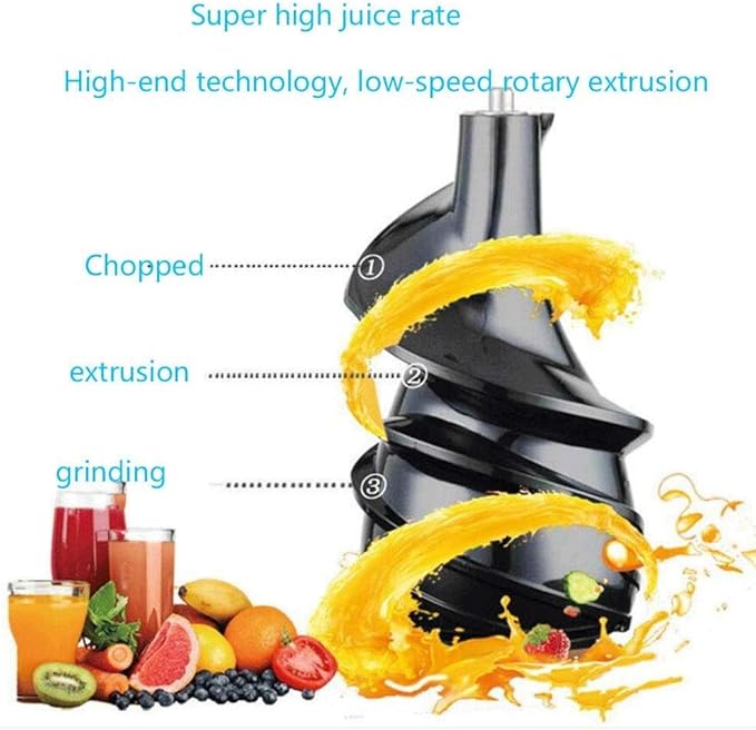 Extractor de Jugos Lento y Silencioso con Motor Eficiente y Diseño Compacto miniatura 4