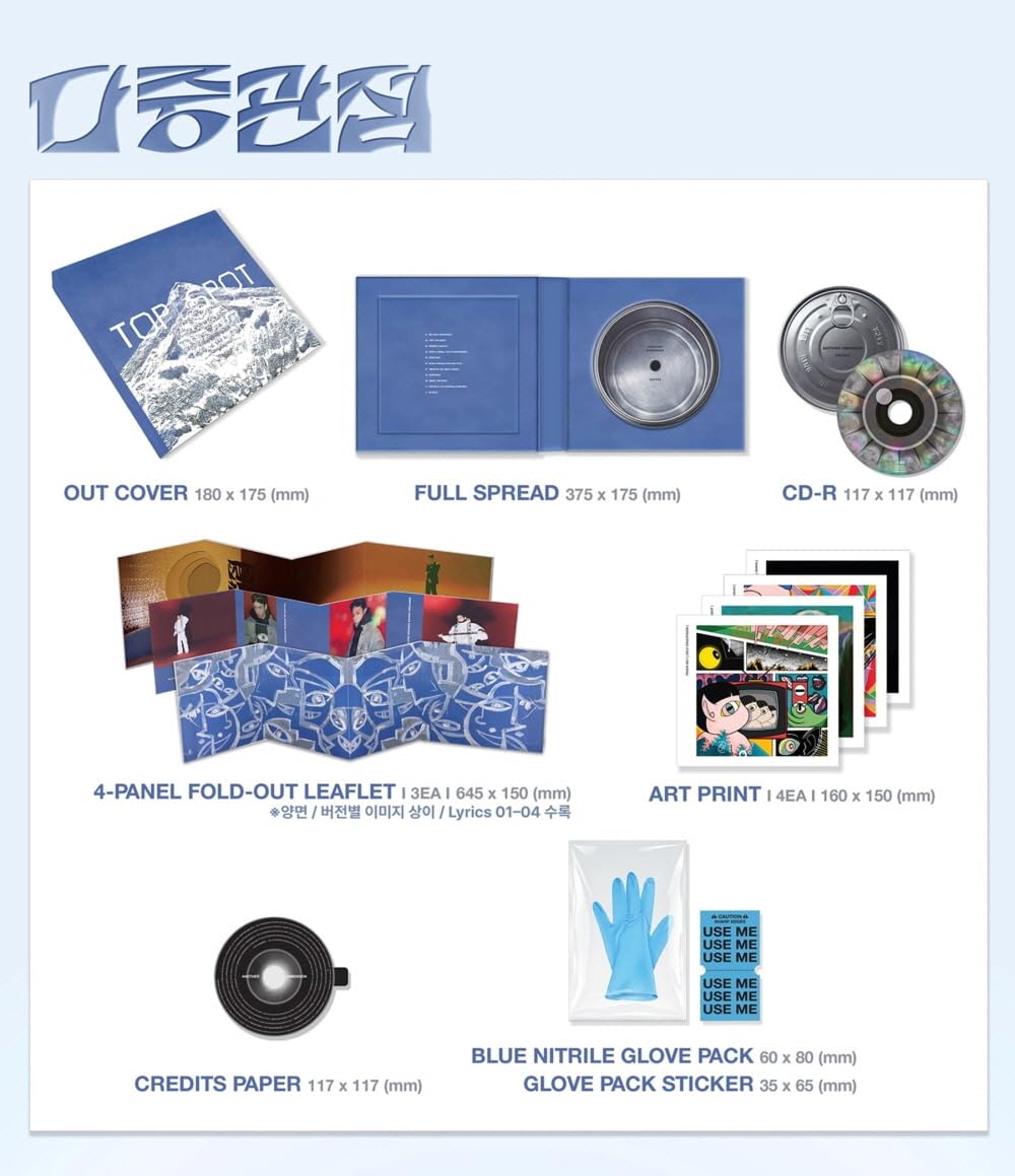 Générique T.O.P Choi Seung Hyun - Top Spot - 다중관점 Another Dimension CD (3 Versions Set)