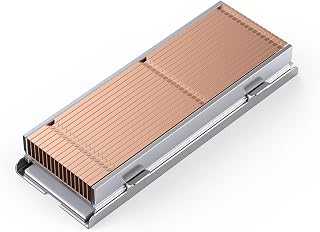 ORICO M.2 SSD Heatsink, Copper Fin M.2 Cooler with Thermal Pad Thermal Conduction+Aluminium Cooling for Single and Double Sided 2280 NVME/NGFF M.2 SSD, Gold-M2HS1
