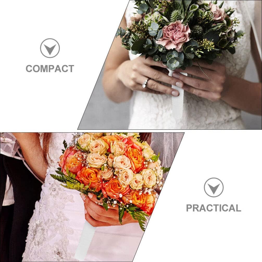 Abaodam Bridal Bouquet Holder Wedding Flower Bouquet Holders Floral Foam Sphere for Fresh and Artificial Flowers DIY Floral Arrangement Crafts Handle for Bride, Ceremony Decoration Crafts