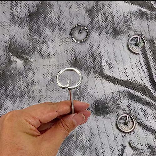 image for HDYEGIOU 100Pcs 6inch Landscape Staples,Heavy Duty Galvanized Steel Ga