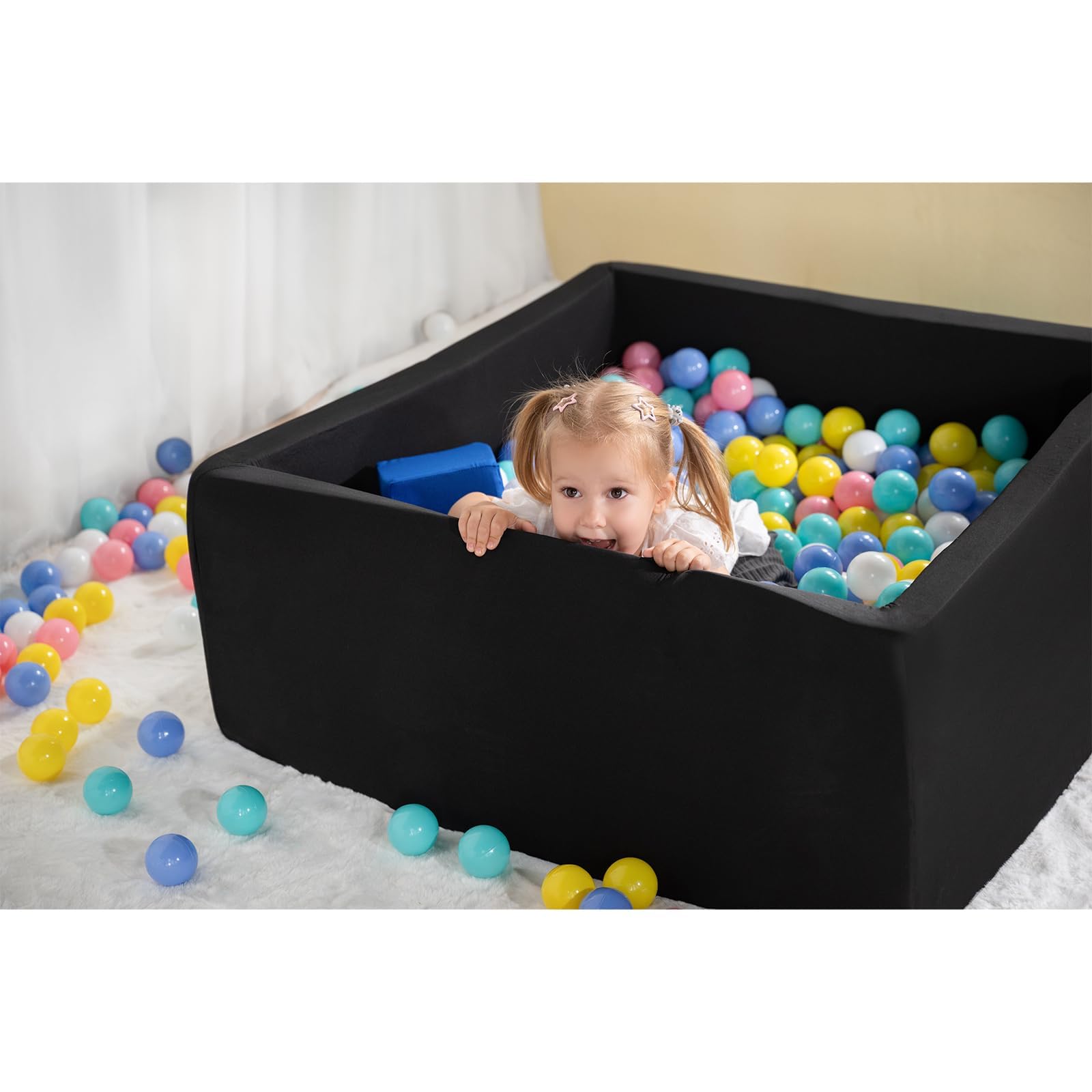 Soft Ball Pit Battat Hop In Foam Ball Pit With 65+ Balls And