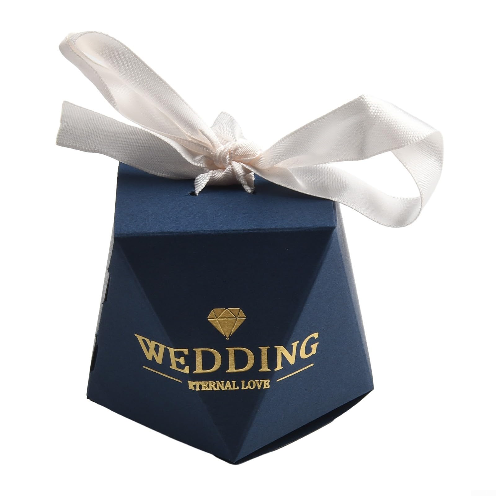 Bulk Pack of 1050 Navy Blue Wedding Favor Boxes, Pearl Candy Boxes (50pcs style 1)