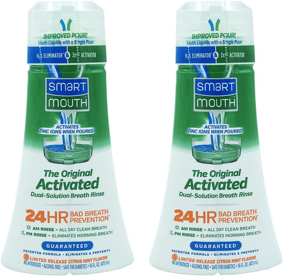 SmartMouth Original Activated Mouthwash, 16oz - Limited Release Flavor - 2 Pack