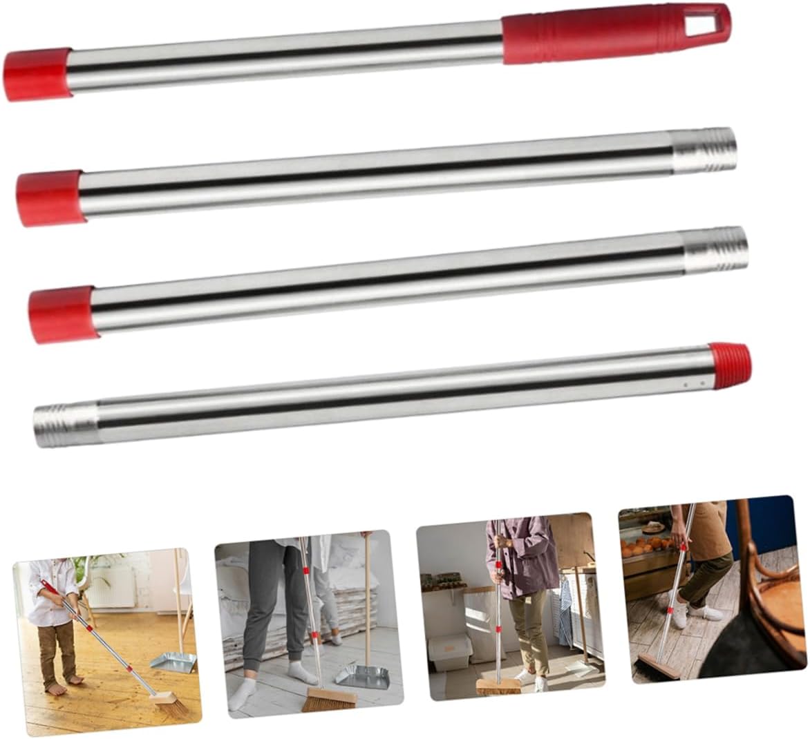 Section Mop Replacement Pole Stainless Steel Mop Handle for Commercial Use Spin Rod Accessories