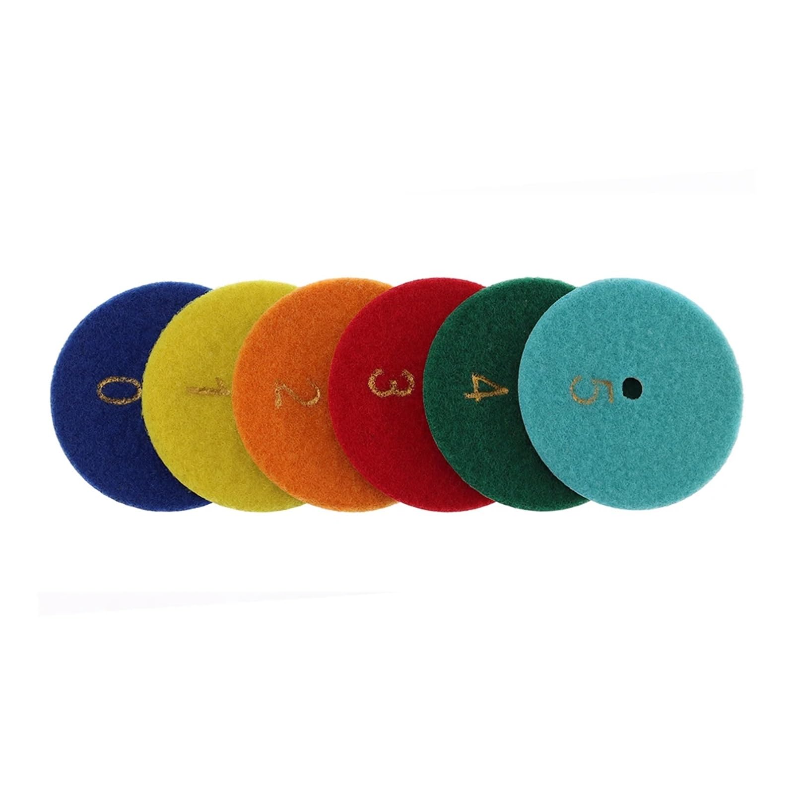 Almohadilla de pulido en seco Super 3 pulgadas, Muela de Diamante Flexible afilada de 80mm for disco de lijado de piedra de mármol y granito, 6 uds. wanglan (Color : Combon B, Size : 5_6 PCS