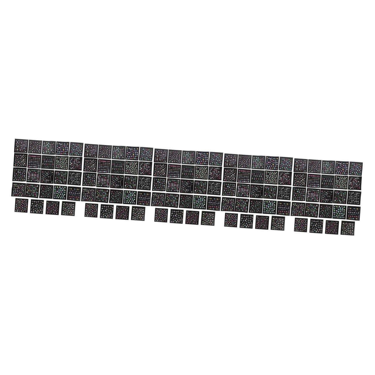 Ipetboom 120hojas Pegatinas Luminiscentes Para Uñas Decoración De Nail Art Fluorescente Especiales
