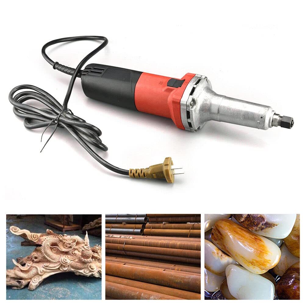 Smerigliatrice diritta 230 V - Smerigliatrice elettrica diritta levigatrice a barra, 6 mm, 27000 giri/min, utensile di tornitura elettrica da taglio