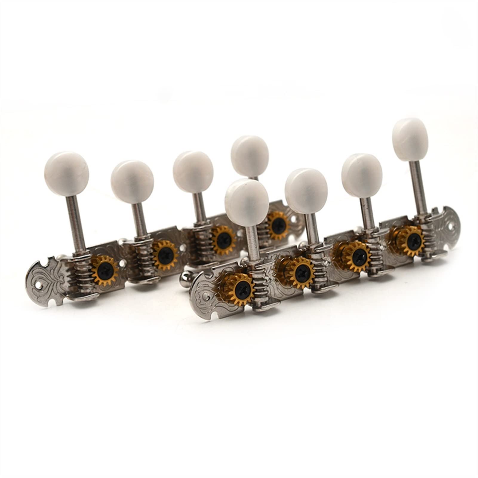 Gitarren Stimmwirbel 1 Set Mandoline Maschinenköpfe Tuner Tuning Tasten Pegs Für Mandoline Instrument Gold Vernickelt (Color : NI 1R1L)