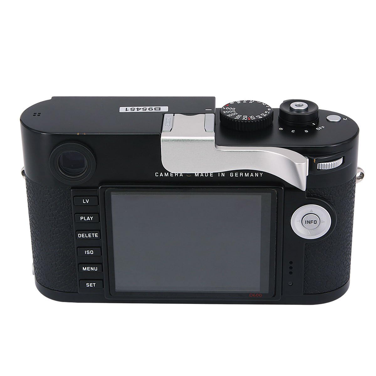 Haoge THB-M24S Griffe en métal pour appareil photo Leica M Typ240 M240, M-P Typ 240 M240P, M Typ262 M262, M-D Typ 262 Argenté