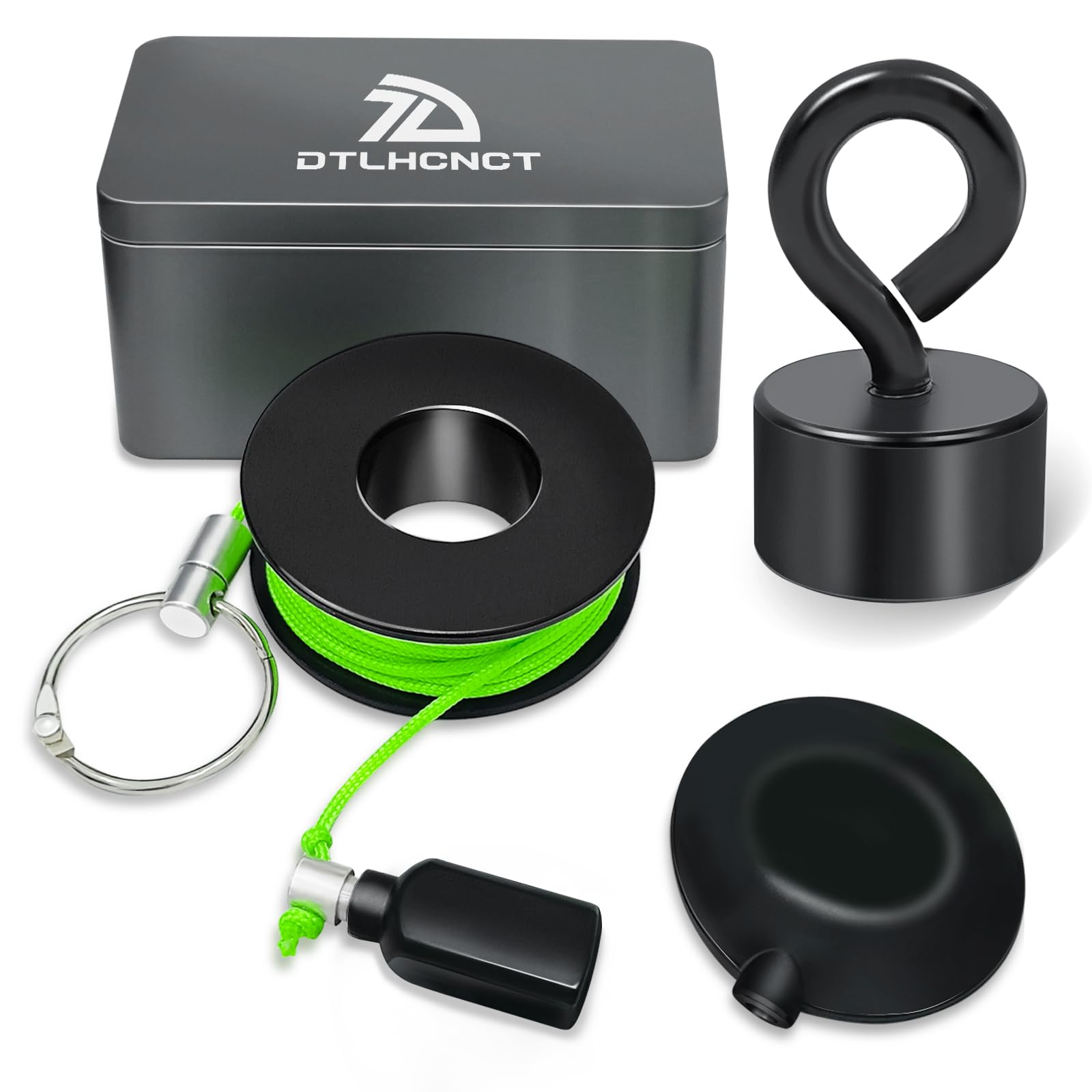 Magnetic fish tape system for routing electrical wires, coax, low-voltage cables through walls, floors, and outdoor conduits DTLHCNCT Magnetic Wire Puller Kit with Fish Tape for Running Cables