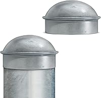 Vista 1 de VIVIDA Tapas de poste de enlace de cadena de 4 pulgadas, tapas de poste de valla galvanizadas, para tubo de 4 pulgadas de diámetro exterior, piezas