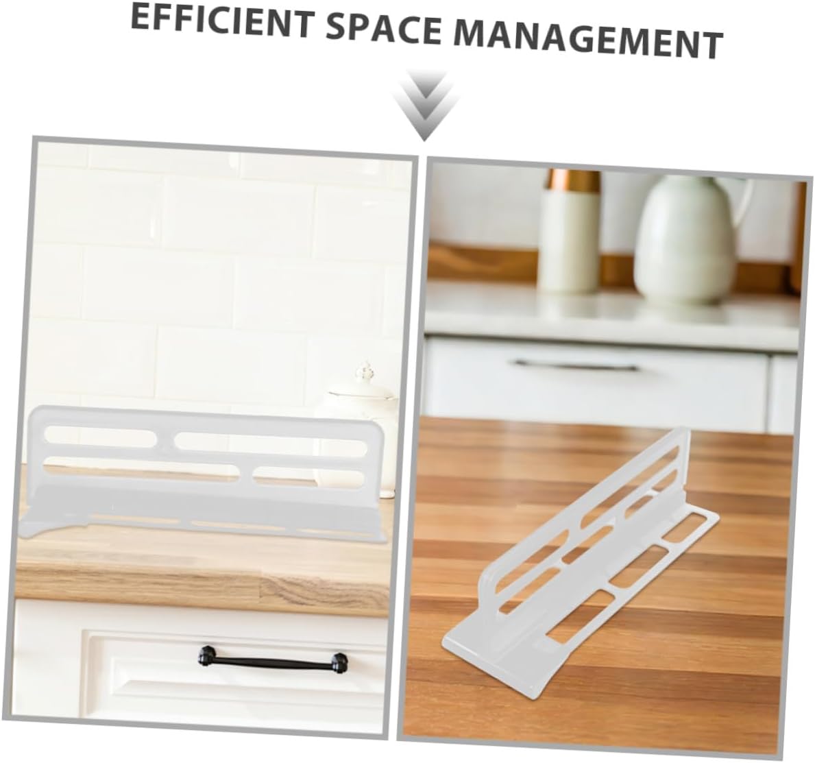 6pcs Refrigerator Divider Board Plastic Shelf Separator Adjustable Fridge Organizer Clips Multifunctional Household Food and Beverage Partition for Kitchen Storage