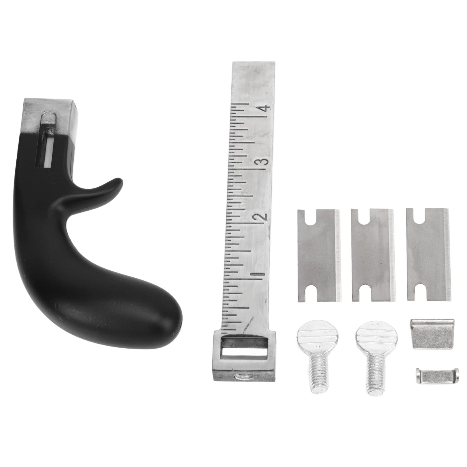 Couteau à parer le cuir en métal robuste avec manche ergonomique pour maroquinerie