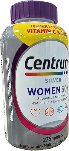 Miniatura 5 de Centrum Silver Multivitamínico para mujer 50 Plus (275 ct.) con adhesivo TAHA