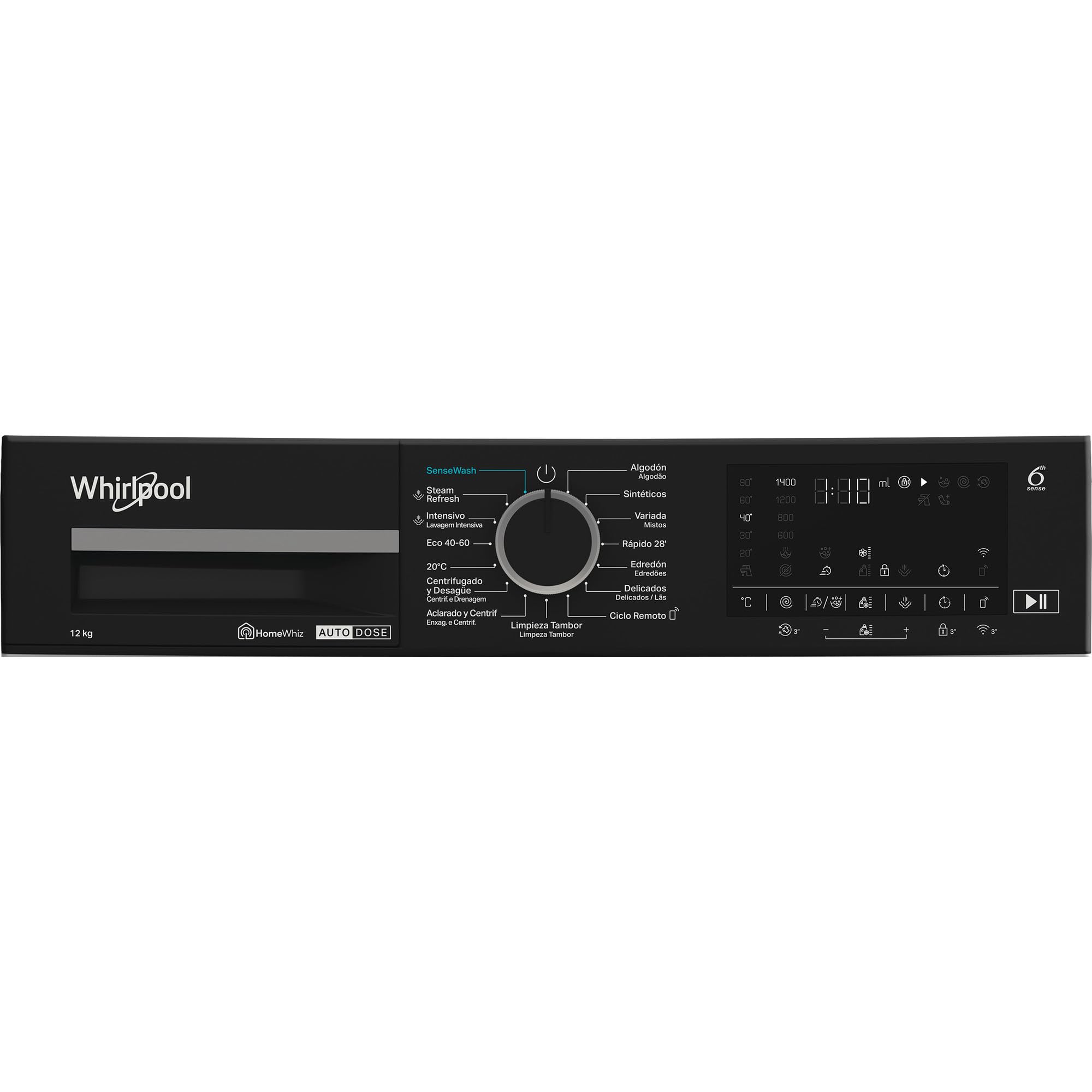 Whirlpool - Lavadora de libre instalación WPM 27W ADS SPT