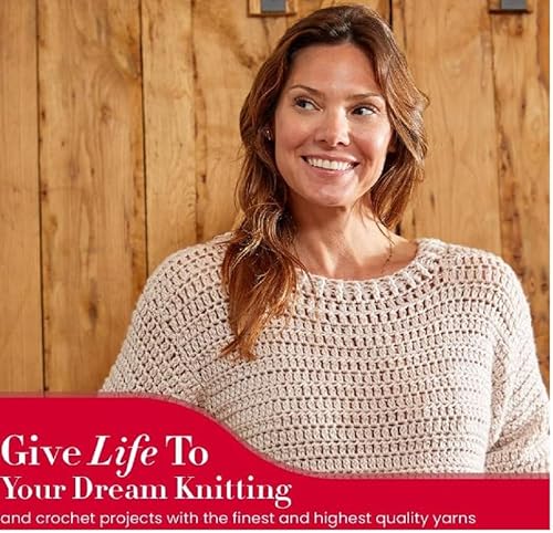 Miniatura 6 de Premier Yarns Everyday - Ovillo de lana suave que no forma bolitas, 3.5 onzas, peso medio #4, paquete de 3 unidades con marcadores de puntada