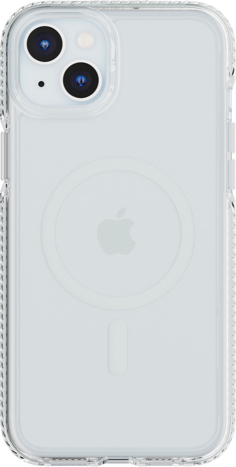 Tech21 Evo Crystal case for iPhone 15 Plus - Compatible with MagSafe - IImpact Protection Case with 15x Military Standard Rating - Blue