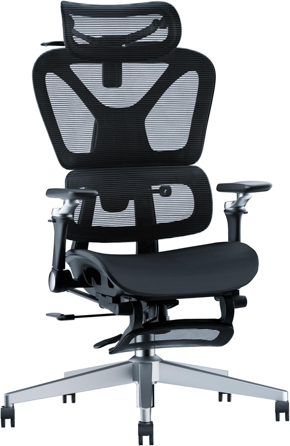 Amazon.co.jp: Comfora 人体工学チェア オフィスチェア フットレスト付