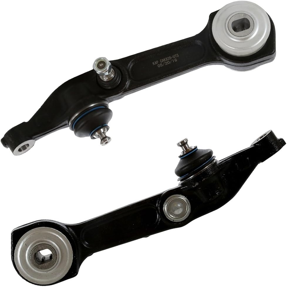 AutoShack Front Lower Rearward Control Arms and Ball Joint with Bushings for Mercedes-Benz, S430 2000-2006 S500 2000-2006, RWD V8 4.3L 5.0L, Pair