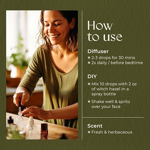 Miniatura 5 de Gya Labs Mezcla de aceites esenciales para el dolor de cabeza para difusor, aromaterapia, masaje y bricolaje – Ingredientes naturales 100% puros de