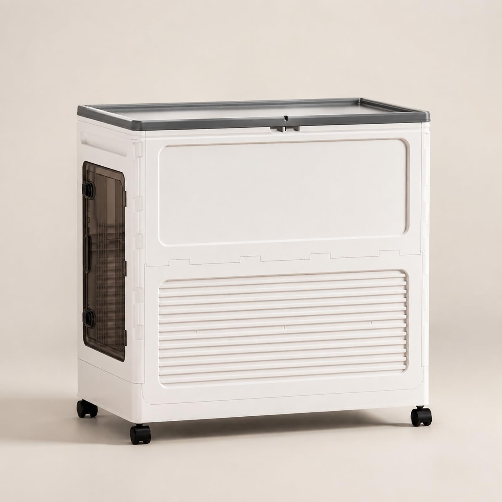 Armoire Rangement pr Vêtemen Gain Place Armoire en Polypropylène Résistant à la Pssière Caisse Pliable en Plastique