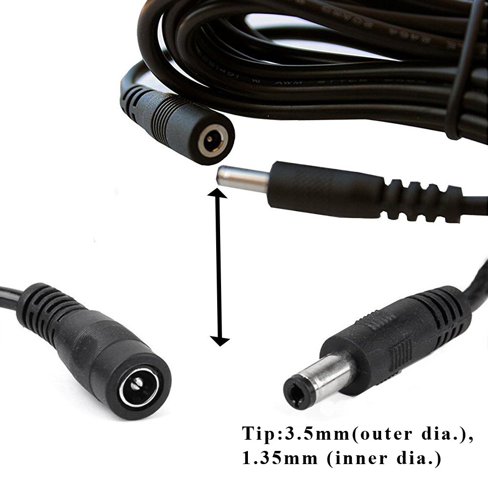 FOSCAMExtension Cable FI8918W FI8905W FI8904W FI8910W Power AC Adapter  10FT(2 PCS)