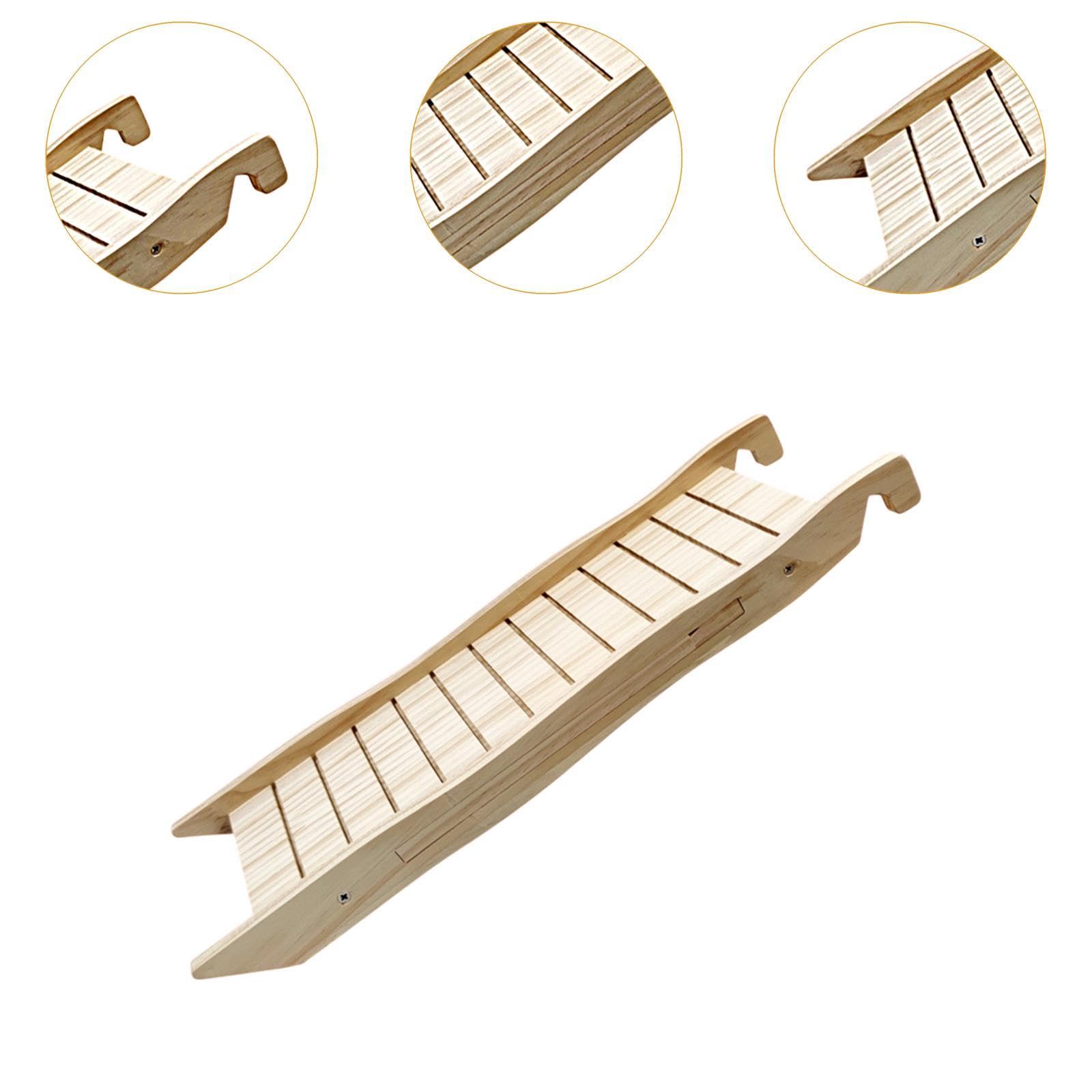 Rampa per Conigliera, Scaletta Sospesa in Legno per Gabbia di Criceto, Gioco di Arrampicata, Ponte a Scaletta in Legno per Topi, Piccoli Animali, Cinc, a